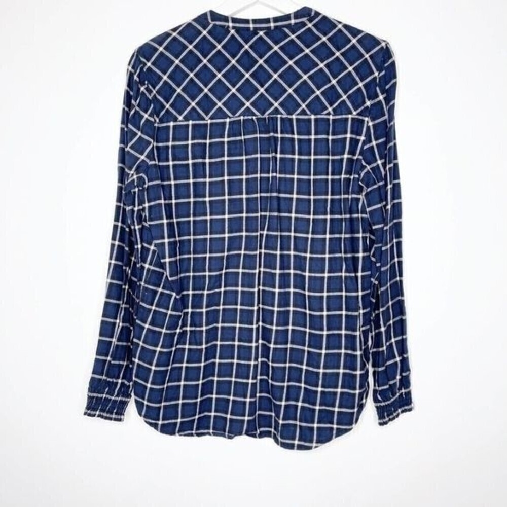 41 HAWTHORN Mataya Smocked Flannel Shirt  - Picture 7 of 11